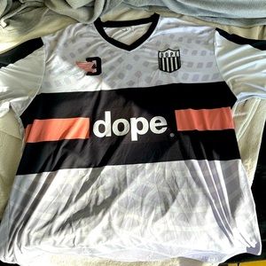 Dope Soccer Jersey 2XL White Black and Pink